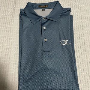 Old Chatham Peter Millar Summer Comfort Large Blue Polo